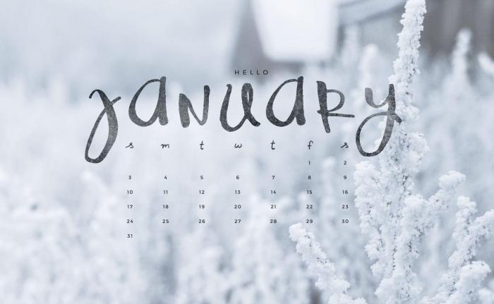 January wallpaper aesthetic