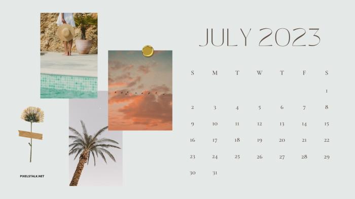 July smashing calendars templates