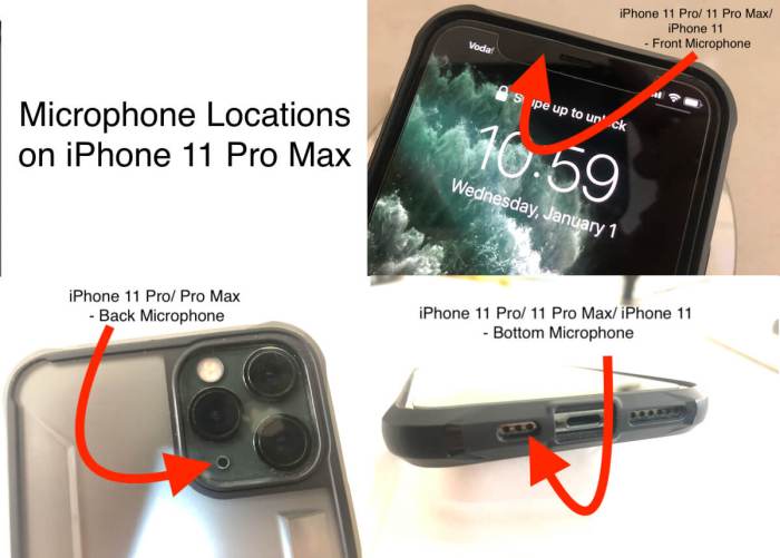 Iphone 11 microphone location