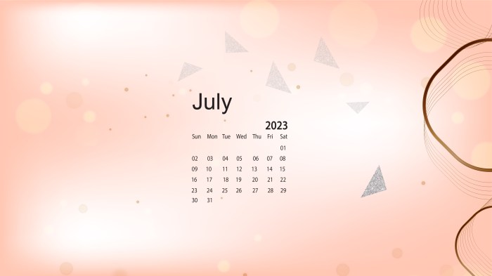 July wallpaper 2023