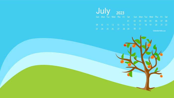 July wallpaper 2023